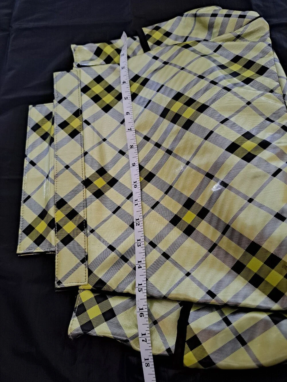 Miche Plaid Tote in Yellow and Black